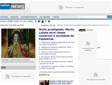 Tablet Screenshot of exatasnews.com.br